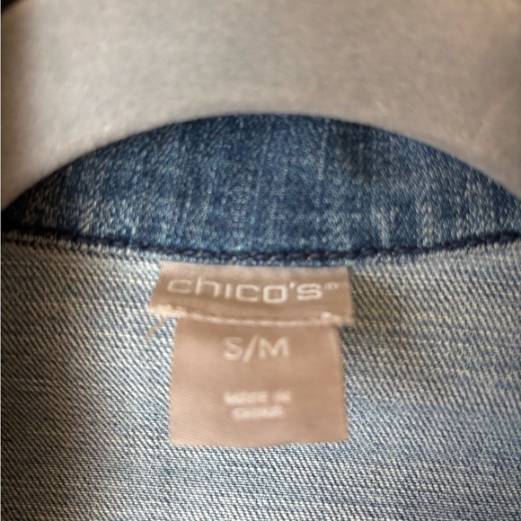 Chico’s NWOT Blue Denim Vest - Picture 2 of 6